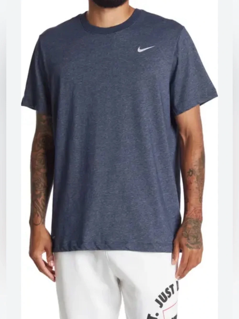 Nike Dri-FIT Men’s XL Heather Blue Athletic Training T-Shirt